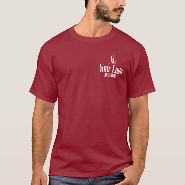 Bröstficka Logotyp Teamledare Bak T Shirt (Framsida)