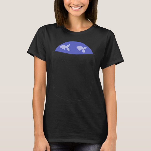 Bröstficka med fisk t shirt (Framsida)