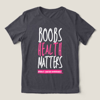 Brösthälsa är viktigt Bröstcancer Medvetenhet Rosa T Shirt