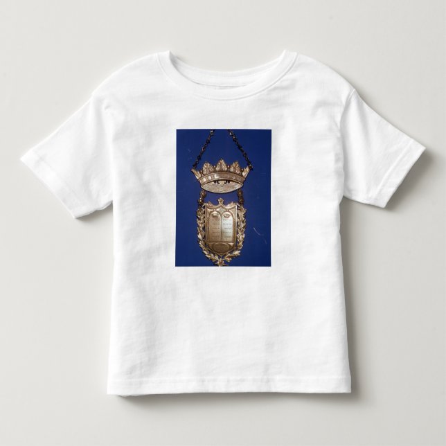 Bröstharnesken eller skyddar för den Torah rullan T Shirt (Framsida)