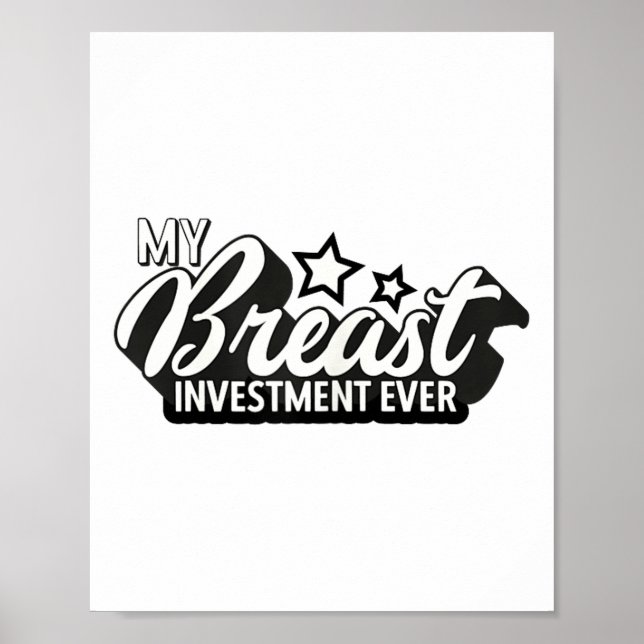 Bröstimplantat är rolig ny plastikkirurgi  poster (Framsidan)