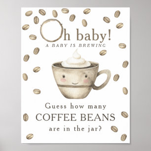 Bröstkaffe - hur många kaffebönor poster
