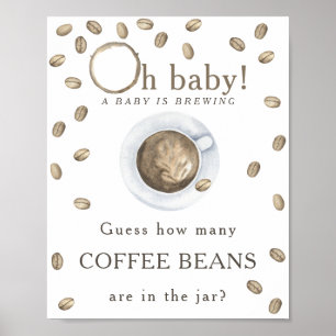 Bröstkaffe - hur många kaffebönor poster