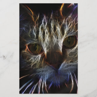 Bröstkattkonst, ansikte konst, av lätt - gotisk