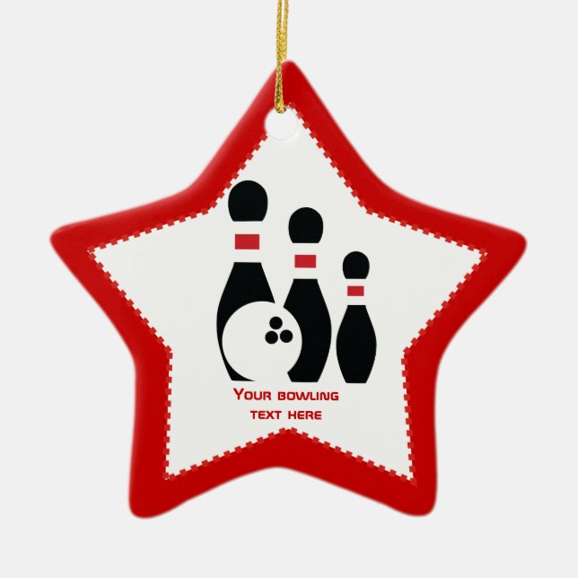 Bröstklot och stift svart anpassningsbar julgransprydnad keramik (Framsidan)