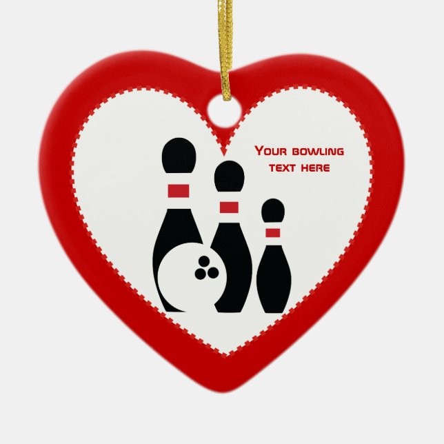 Bröstklot och stift svart anpassningsbar julgransprydnad keramik (Framsidan)