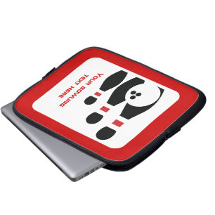 Bröstklot och stift svart anpassningsbar laptop fodral
