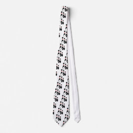 Bröstklot och stift svart och röd anpassningsbar slips