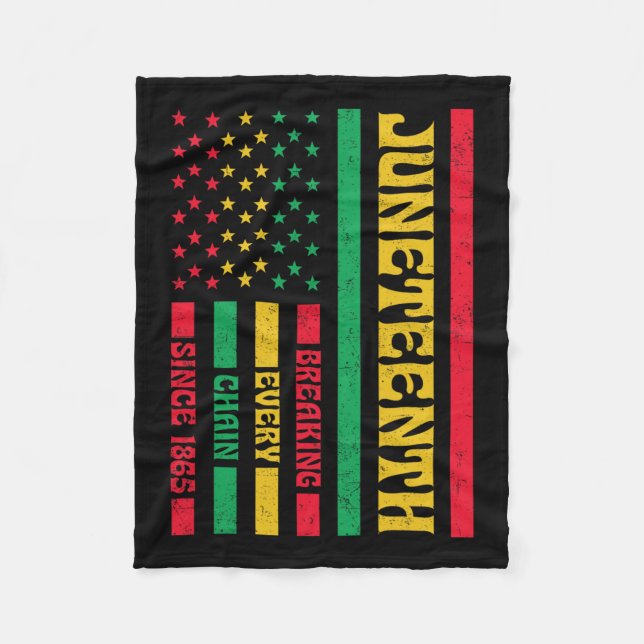 Bröstkorgen 1865 Amerikansk Afrika Fleecefilt (Framsidan)
