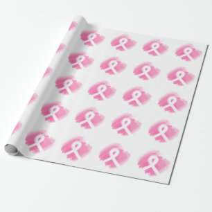 Bröstkorgen för bröstcancer, vattenfärg presentpapper