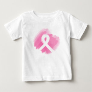 Bröstkorgen för bröstcancer, vattenfärg t shirt