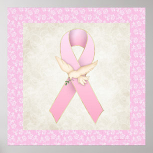 Bröstkorgen med Dove rosa Poster