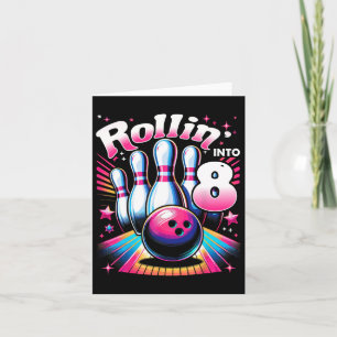 Bröstkorgen Rollin i 8 Party 8: e födelsedagen Kort