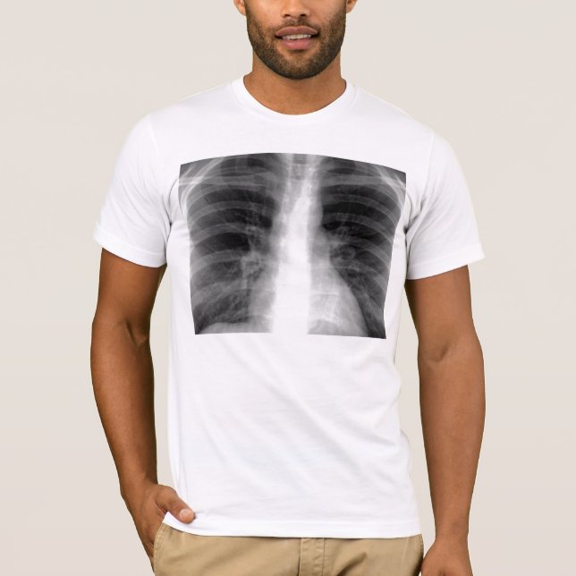 Bröstkorgen röntgar t-shirt (Framsida)