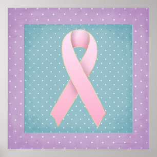 Bröstkorgscancer Rosa Lila/ Poster