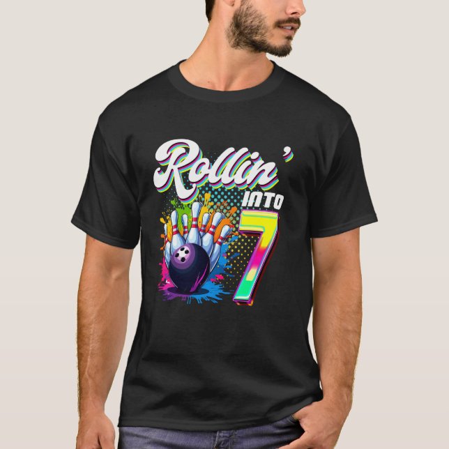 Bröstkorgsdagen Rollin i 7 Party 7:e T Shirt (Framsida)