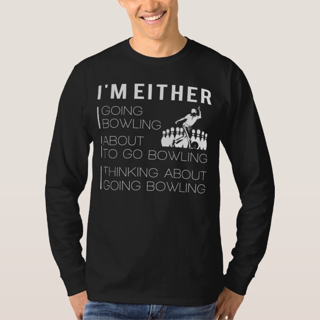 Bröstkorgsfeber: Lustigt T-Shirt för Bowling Enthu (Framsida)