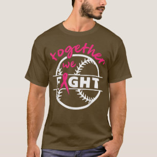 Bröstkorgsmedvetande Baskeball tillsammans Vi kämp T Shirt