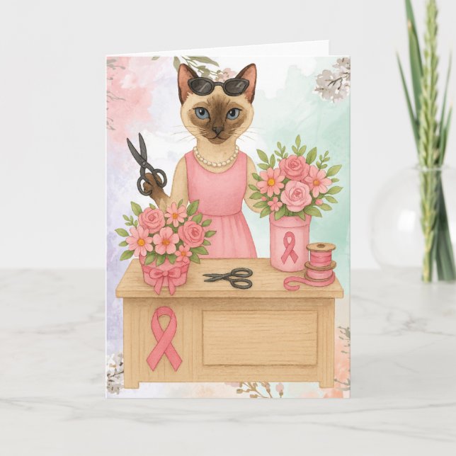 Bröstkorgsmedvetande för katter som älskar rosa kort (Framsida)