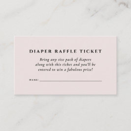 Bröstkorgsraffel biljett, enkel elegant tilläggskort