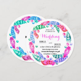 Bröstkrans, elegans hos levande färg i inbjudningar