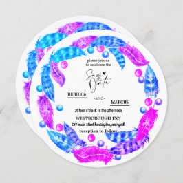 Bröstkrans, elegans hos levande färg i inbjudningar