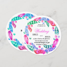 Bröstkrans, elegans hos levande färg i inbjudningar