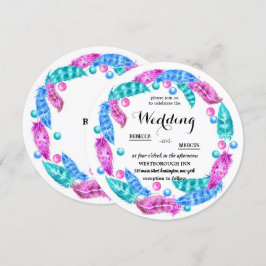 Bröstkrans, elegans hos levande färg inbjudningar