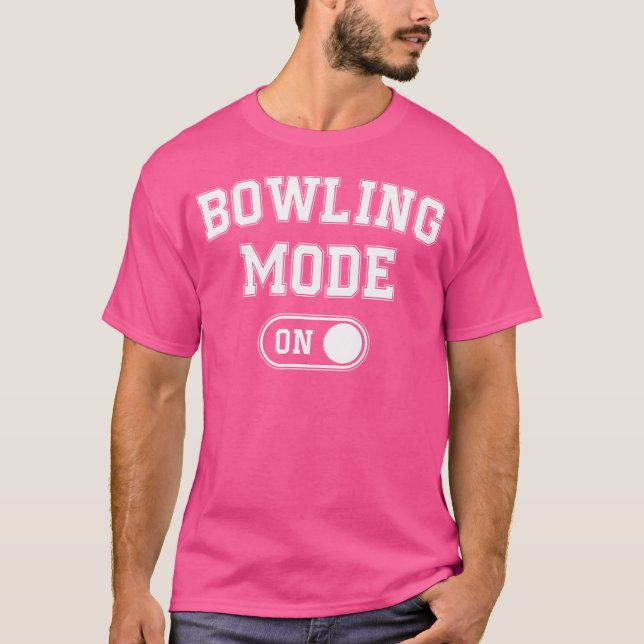 Bröstläge på Bowlareare Pappa-morfar T Shirt (Framsida)