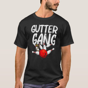 Bröstning För manar och Coola Gutter Gang Bowlarea T Shirt