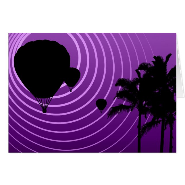 Bröstning i sol-scenen hälsningskort (Framsidan Horizontal)