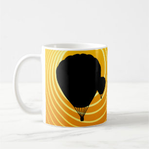 Bröstning i sol-scenen kaffemugg