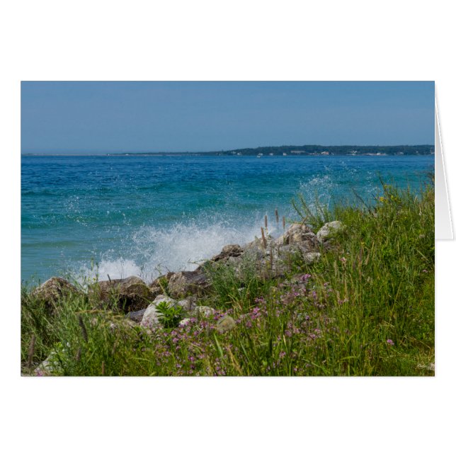 Bröstning vid Mackinac OBS Kort (Framsidan Horizontal)