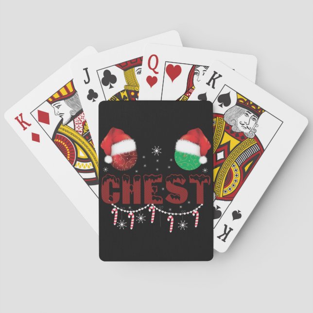 Bröstnötter Julmatchande julpar  Casinokort (Baksidan)