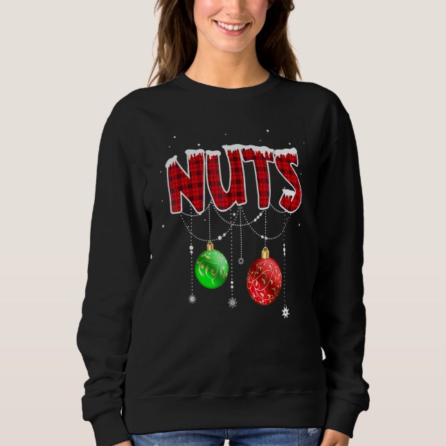Bröstnötter Matchande Kastanjer Julpar Nu T Shirt (Framsida)