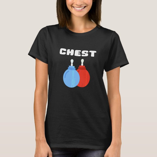 Bröstnötter Matchande Kastanjer Julpar T Shirt (Framsida)