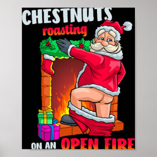 Bröstnötter rostar roligt styggt jultomten smutsig poster