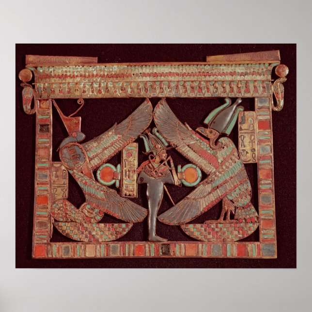 Bröstplatta som skildrar Osiris, gud av Poster (Framsidan)