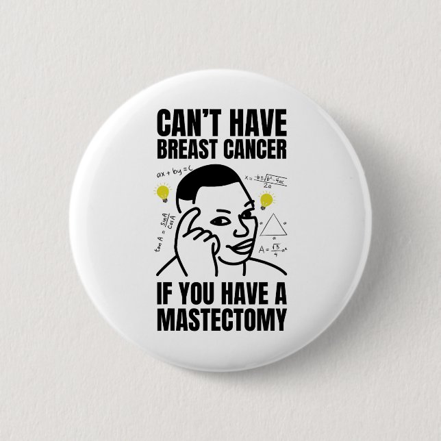 Bröstrestaurering och bröstcancer - Lustigt kräm Knapp (Framsida)