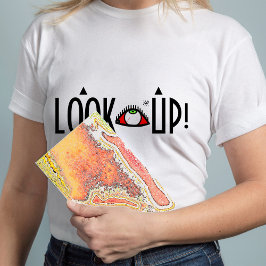 Bröstskämt: "Kolla upp!" T-Shirt