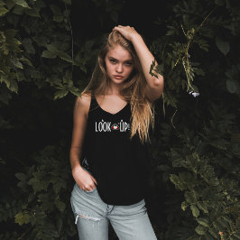 Bröstskämt: "Titta upp!" v2 T Shirt