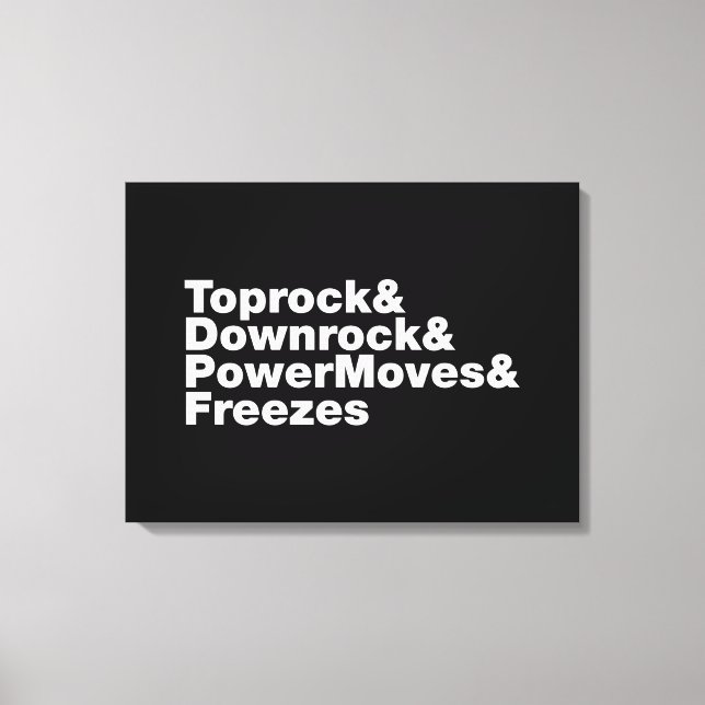 Bröstspel (Breakdans) Canvastryck (Framsida)