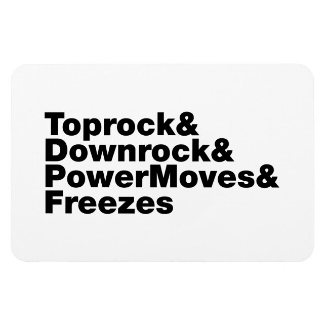 Bröstspel (Breakdans) Magnet (Horisontell)