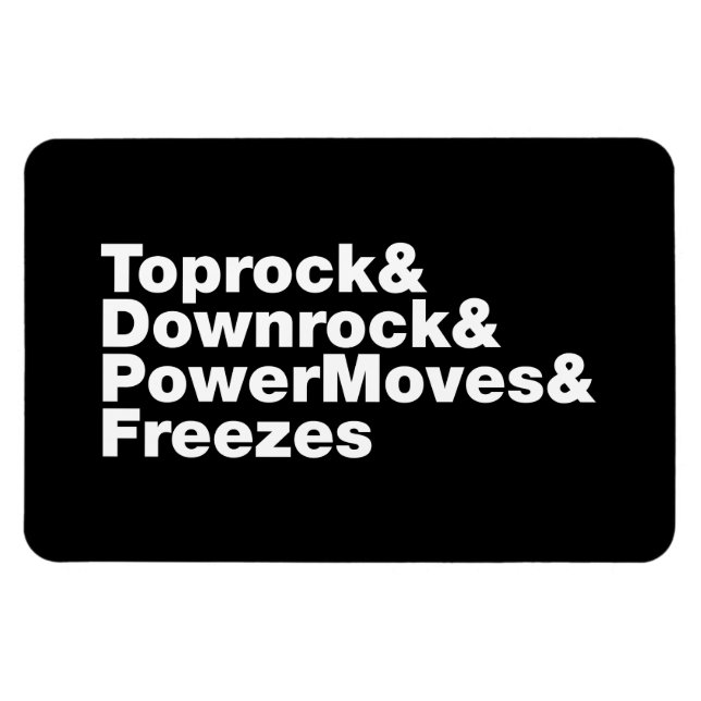 Bröstspel (Breakdans) Magnet (Horisontell)