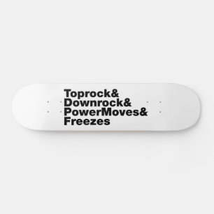 Bröstspel (Breakdans) Mini Skateboard Bräda 18,5 Cm