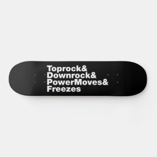 Bröstspel (Breakdans) Mini Skateboard Bräda 18,5 Cm