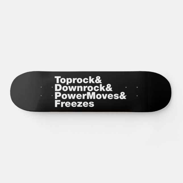 Bröstspel (Breakdans) Mini Skateboard Bräda 18,5 Cm (Horz)