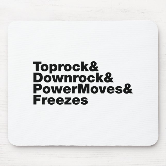 Bröstspel (Breakdans) Musmatta (Framsidan)