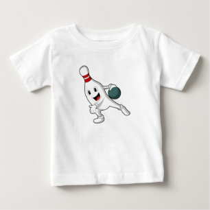 Bröststift vid Bowling med Bowling ball T Shirt