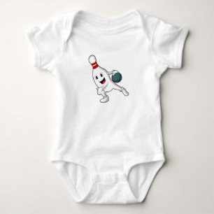 Bröststift vid Bowling med Bowling ball T Shirt